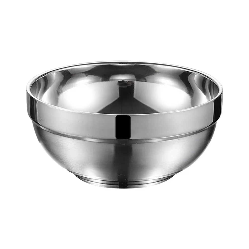 Stainless Steel Double Wall Soup Bowl Designed for Hot Food Containment with Reduced External Heat Transfer in Kitchen