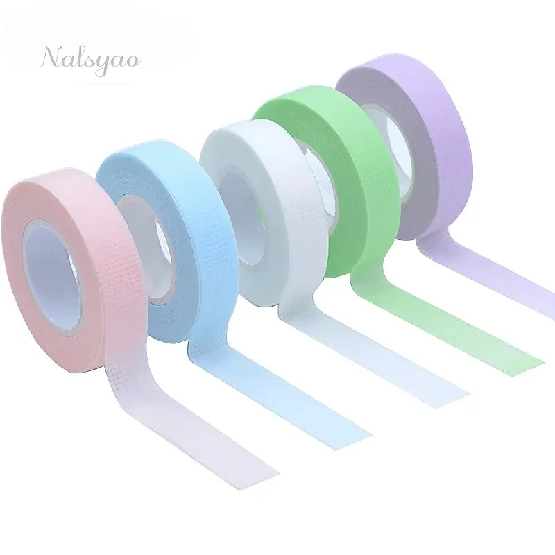 4 Rolls Colorful Eyelash Extension Tapes Professional Medical Soft Adhesive Tape for Grafting Eye Lashes Makeup Beauty Tools