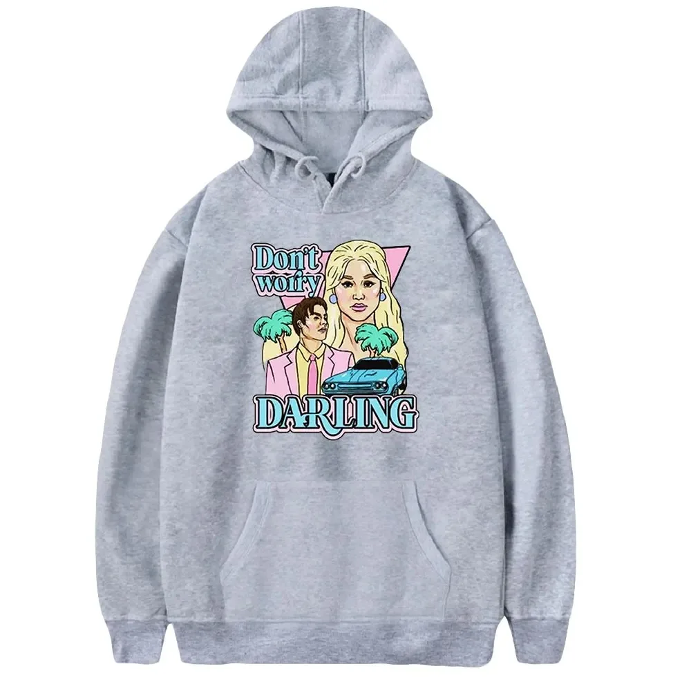 Men and women don't worry, long sleeve unisex sweatshirt, casual style, American movie, fashionable clothes