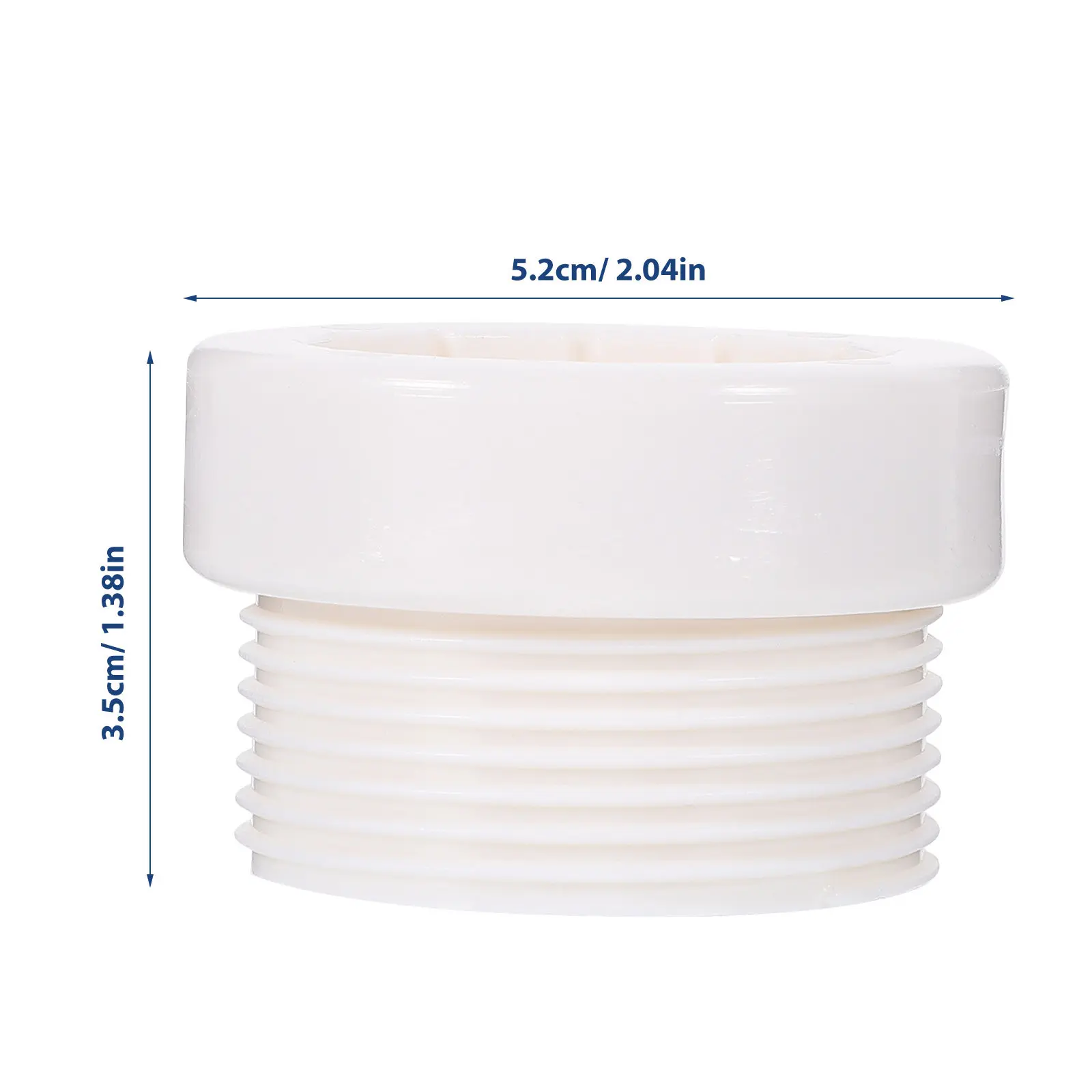 Swimming Pool Umbrella Hole Adapter Sleeves 2 Pack Threaded Parasol Stabilizer Inserts for Patio