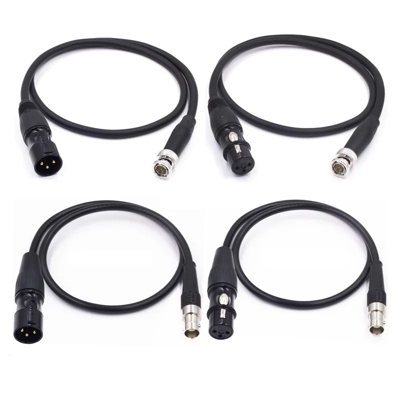 XLR to BNC Microphone Cable Q9 Male Female Monitoring Mixing Console Amplifier Audio Signal Line