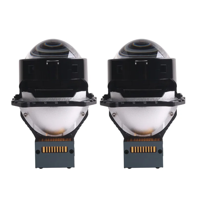 New 3Inch L60 LED Laser Projector Headlight 160W 5500K Ultra Bright Dual Chip Bi-LED Lens Car Retrofit Upgrade High Low Beam 12V