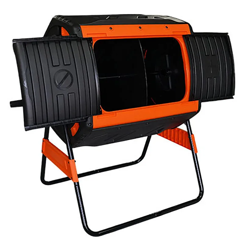 New Arrival 200L  Outdoor Gear Rotation Tumbling Compost Bin with Dual Chamber Composting Tumbler