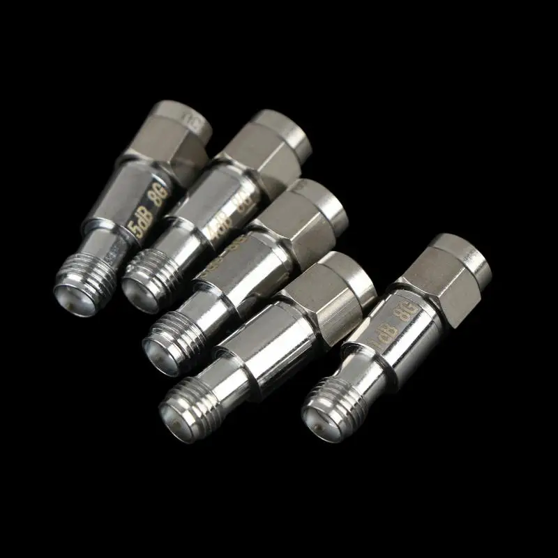 * Hot Sale 1 PCS DC-8Ghz SMA Coaxial Fixed Attenuator 2W 1dB/2dB/3dB/4DB/5dB/ SMA Coaxial Fixed Attenuator