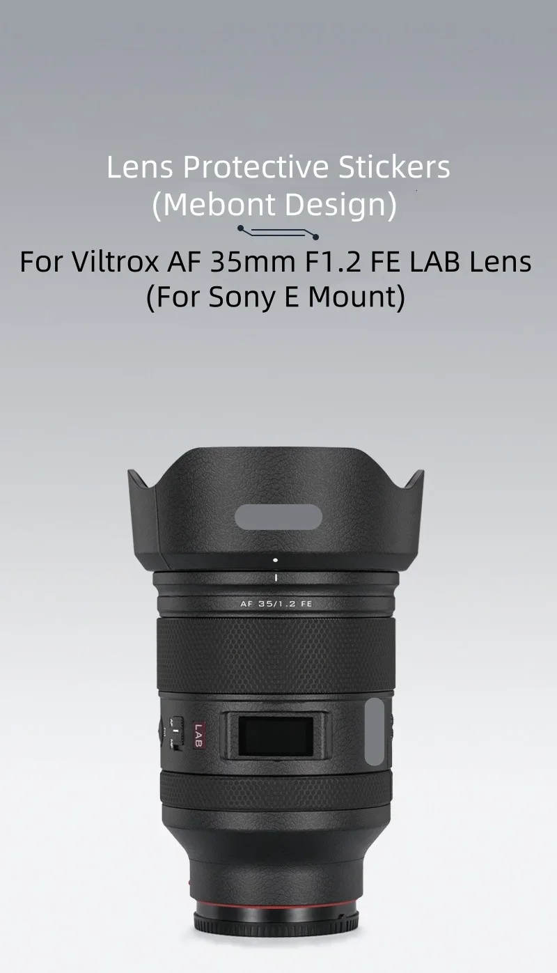 for Viltrox AF 35mm F1.2 LAB For Sony FE Mount Lens Sticker Vinyl Wrap Film AF35F1.2 Lens Body Protective Sticker Protector Coat