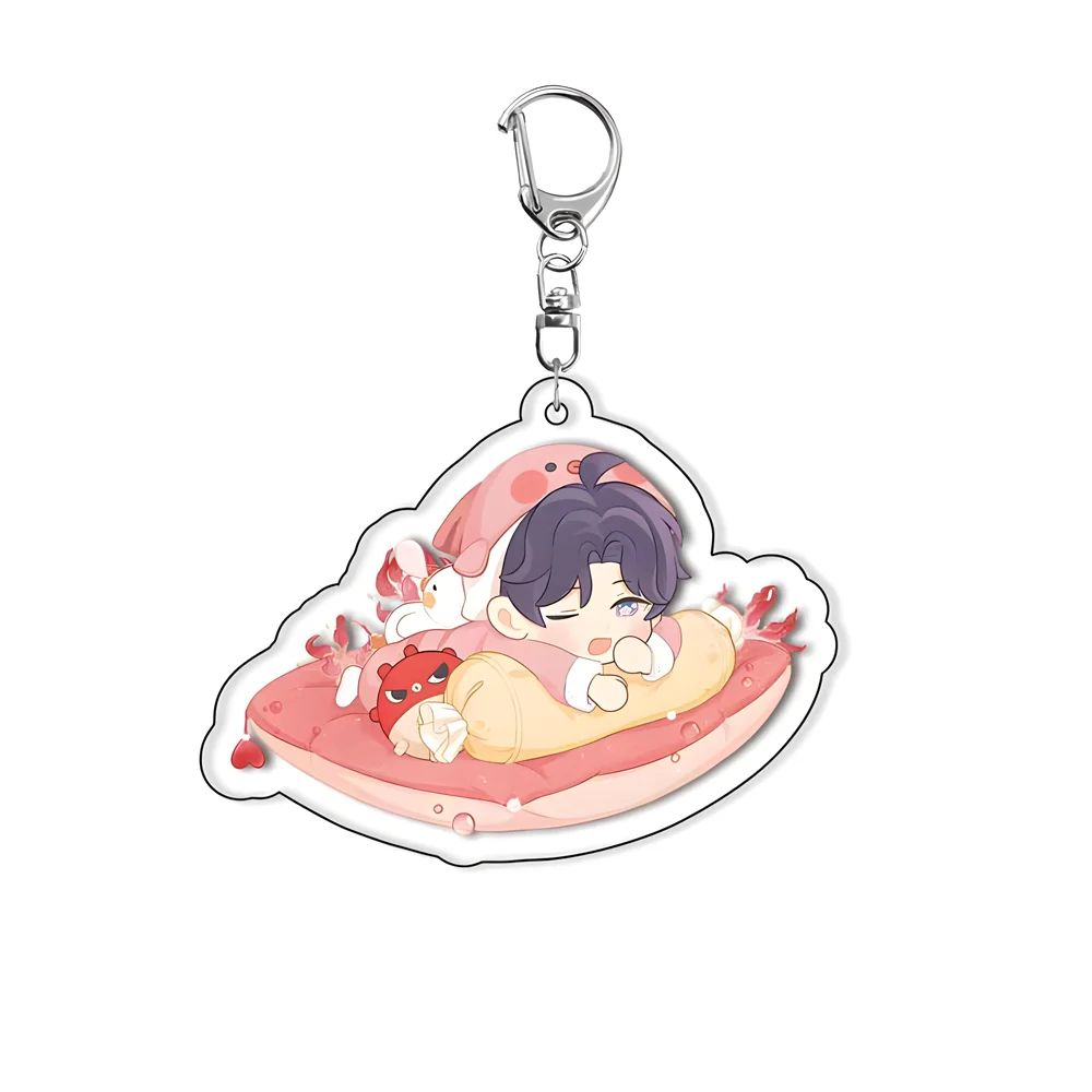 Hot Anime Love and Deepspace Q Edition Acrylic Keychain Xavier Zayne Rafayel Acrylic Shen Xinghui Li Shen Qi Yu Keychain Decor