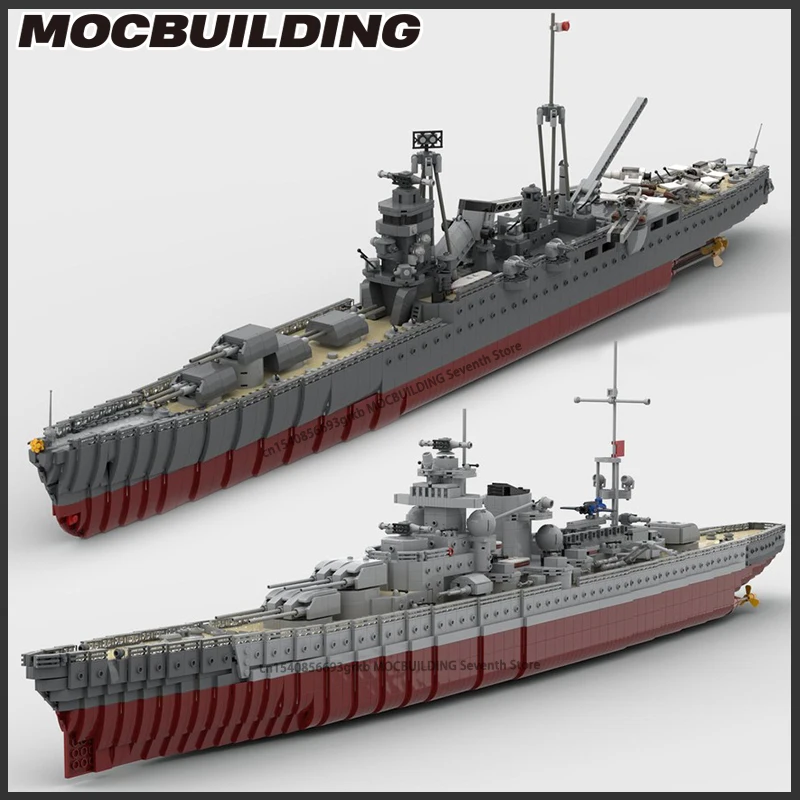 

MOC Building Blocks Heavy Cruiser Navy Transport Model DIY Assembly Technology Bricks Battleship Creative Toys Collection Gifts