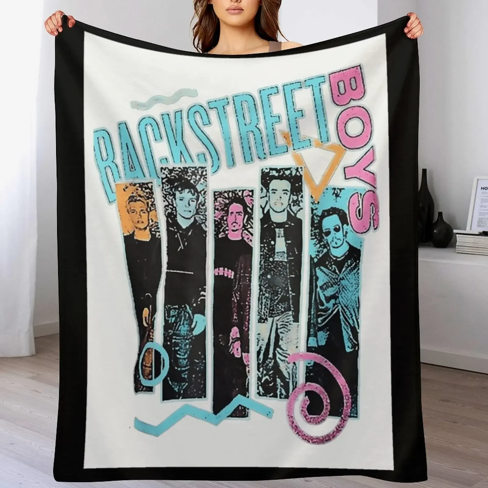 Backstreet Boys Backstreet Boys – Quit Playing Games Heart Throw Blanket Soft Comfort Blanket for Reading Watching TV