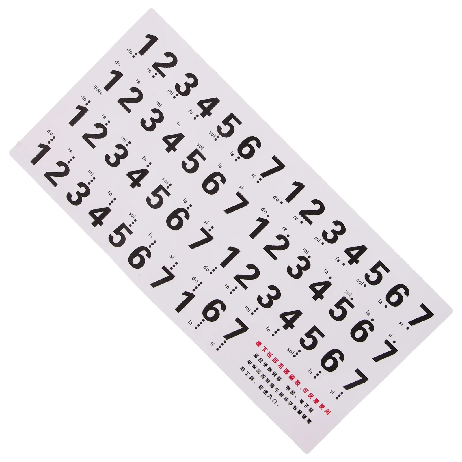 

1Set Piano Keyboard Stickers Anti-Sweat Wear-Resistant Piano Key Labels for All Electronic Keyboards Music Learning Supplies