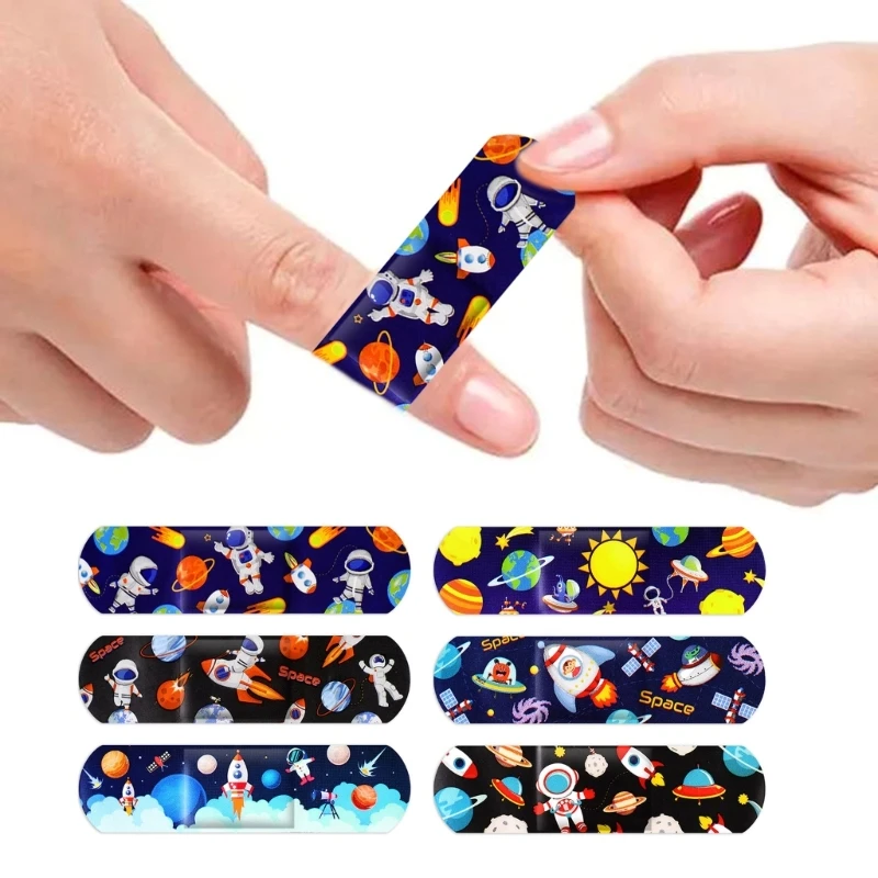 50pcs Cute Cartoon Plasters Comfortable & Breathable Woundplasts for Kids Waterproof & Quick to Stop Bleeding Durable A2UB