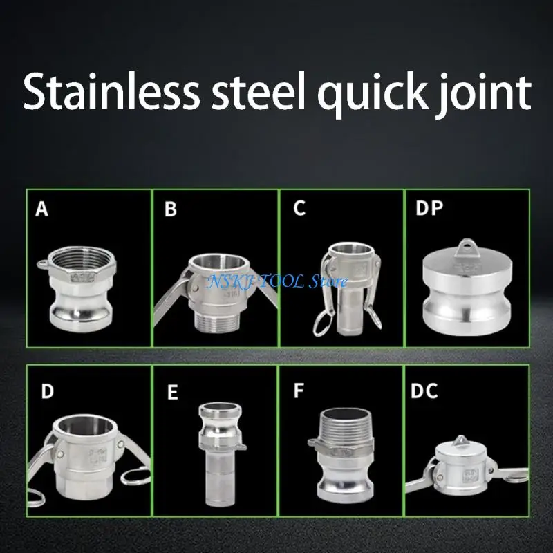 L8RC Rustproof Stainless Steel Attach Lock Pipe Joint Leak Proof for Easy Installation
