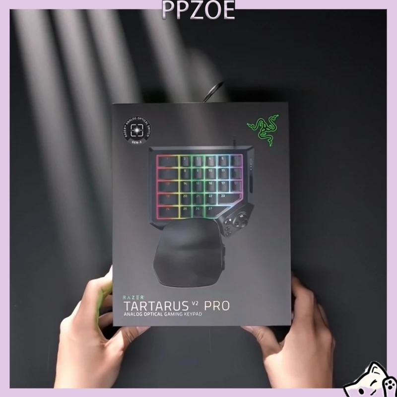 Razer Tartarus V2 Pro One-handed Gaming Keypad, 2nd Gen Analog Optical Switch, 8000Hz Polling Rate, Full-size TMR Joystick
