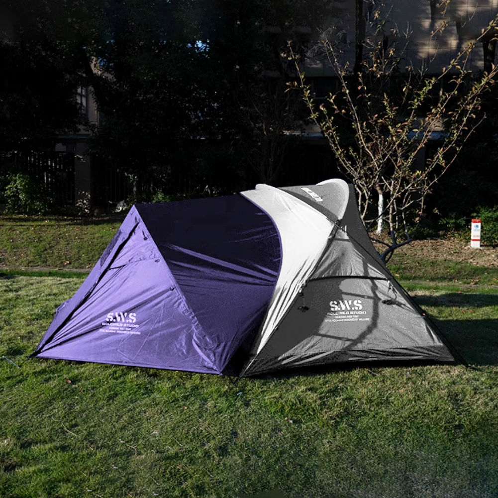 خيمة توسيع للتخييم في الهواء الطلق لشخصين خيمة توسيع بطبقة واحدة خيمة توسيع مزدوجة محمولة لتوسيع مساحة الخيمة #3