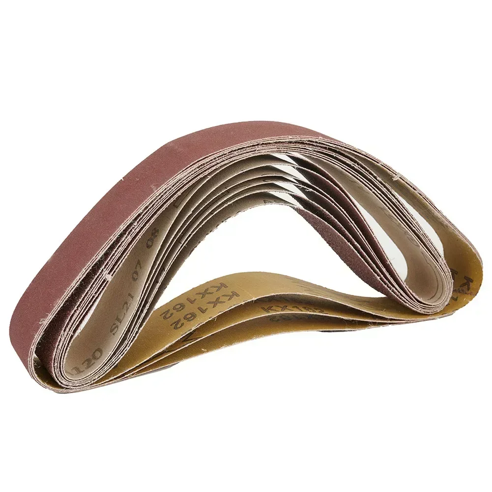 10Pcs Schleifband 40x680mm Schleifbänder Schleifpapier Band Kurbelwelle Polieren Gürtel Für Elektrische Band Schleifmaschine Sander