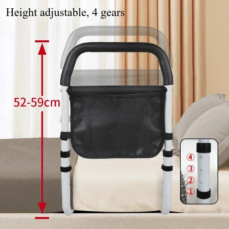 Bed rail for elderly handrail for seniors Get up support frame elderly bedside guardrail adjustable auxiliary device Handle image 4