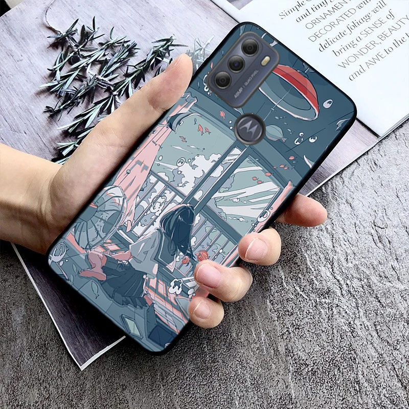 

Japan Anime Art Phone Case For Moto G84 G22 G32 G42 G52 G62 G53 G72 G60 G60S G100 G10 G20 G30 G13 G50 G 5G G Pure