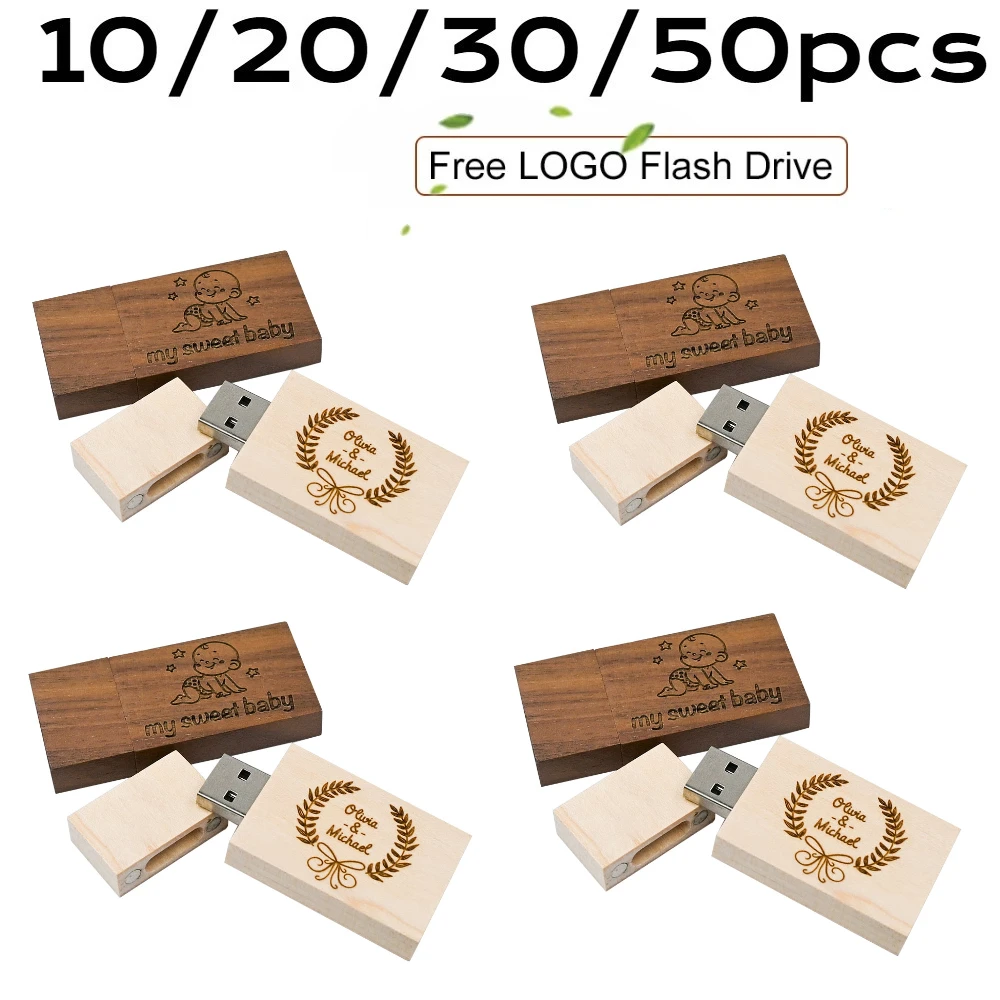 10-20-30-50個セット-無料パーソナライズカスタマイズ-木製フラッシュドライブ-ペンドライブ-4gb-8gb-16gb-32gb-64gb-128gb-usb-20-ウェディングギフト