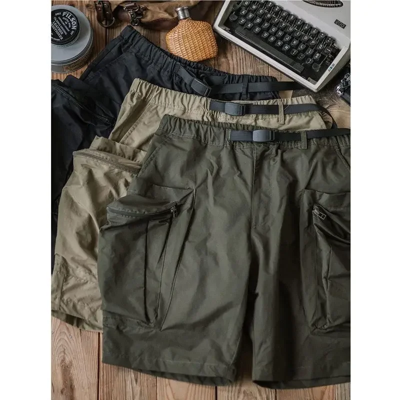 HOUZHOU Cargo Shorts Men Summer Beach Loose Casual Work Trousers Male Big Size Black Outdoor Shorts Pants 5XL Breathable