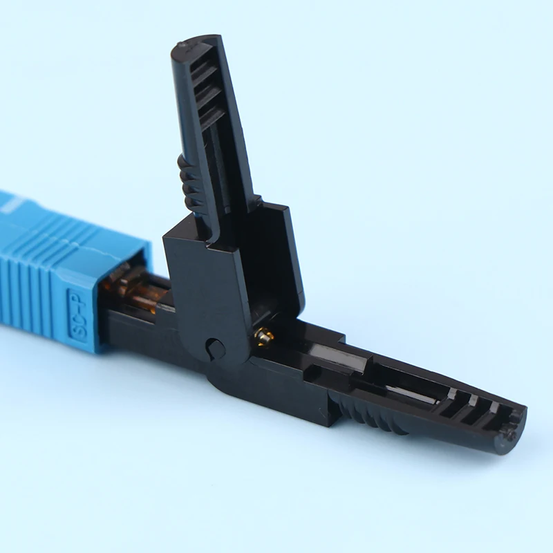 5Pcs FTTH SC APC Single Mode SC UPC Fiber Optic Quick Connector FTTH Fiber Optic Fast Connector SC Fiber Field Assembly Tool