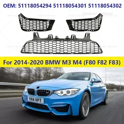 For 2014-2020 BMW M3 M4 (F80 F82 F83) Front Bumper Fog Light Bezel Grille 51118054294 51118054301 51118054302