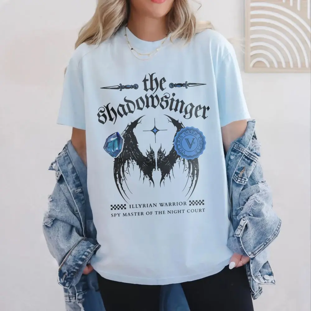 Azriel Shirt Shadowsinger Night Court Licensed SJM T Shirts Women Casual Fashion Hip Hop Streetwear Women Tops Tee Summer New