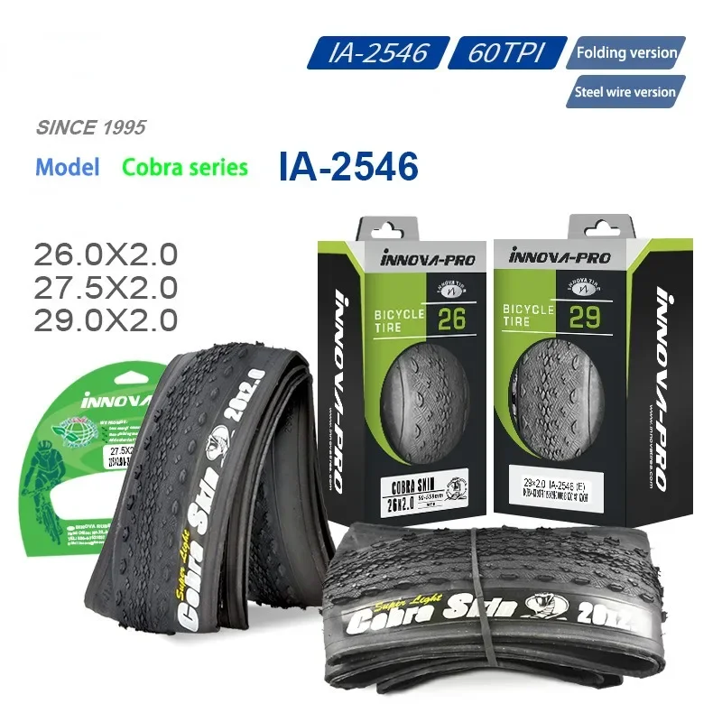 

26/27.5/29 * 2.0 Cobra Series Mountain Bicycle Lightweight Tire Anti Puncture Bicycle Accessories IA-2546