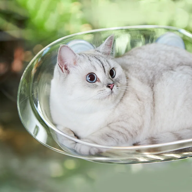 

Hammock Sunbathing Artifact Hanging Bed By Window Glass Shelf Window Suction Cup Cat Nest Space Capsule