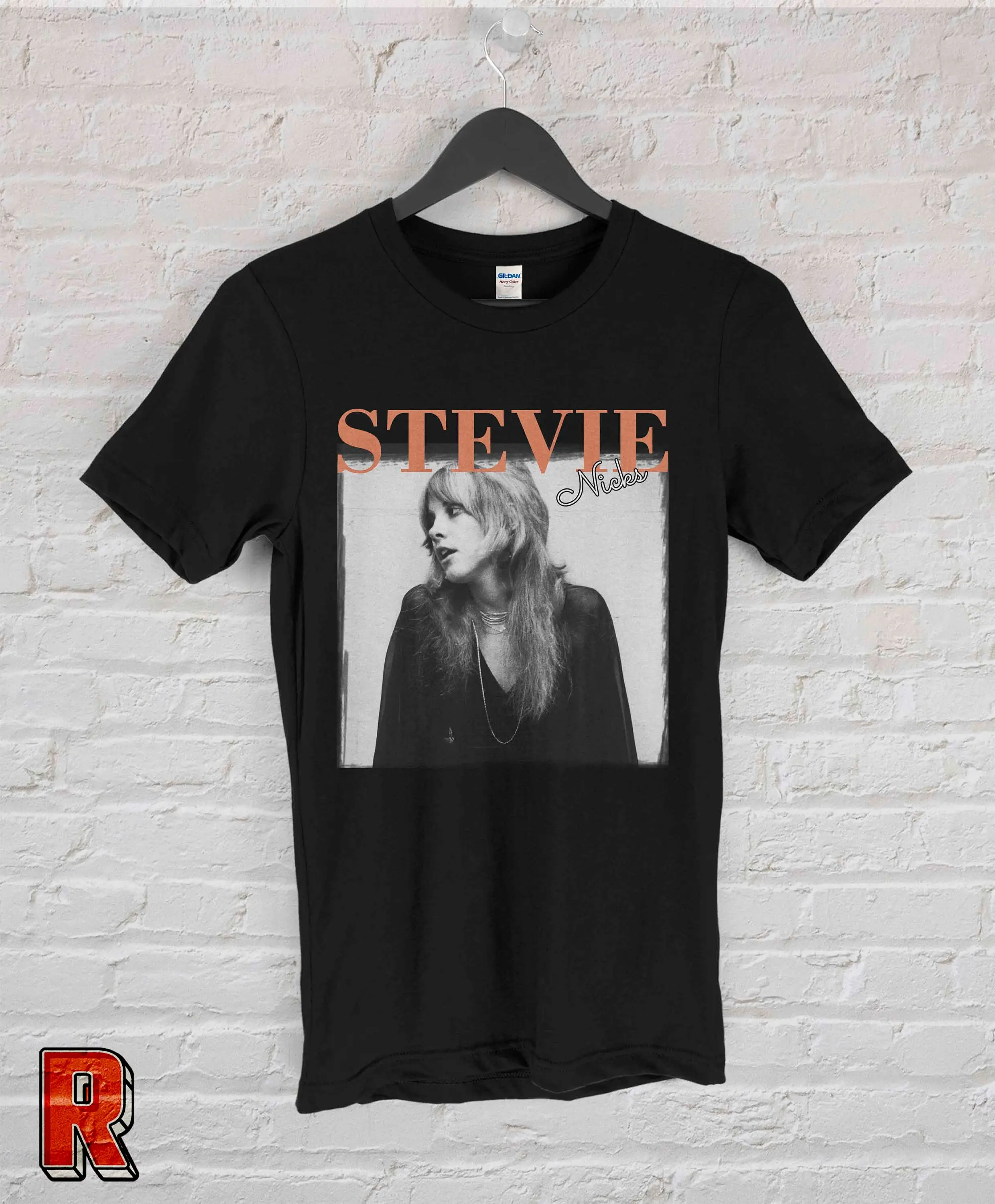 Stevie Nicks 90's T shirt arT Vintage Rap Hip hop music Black White GifT