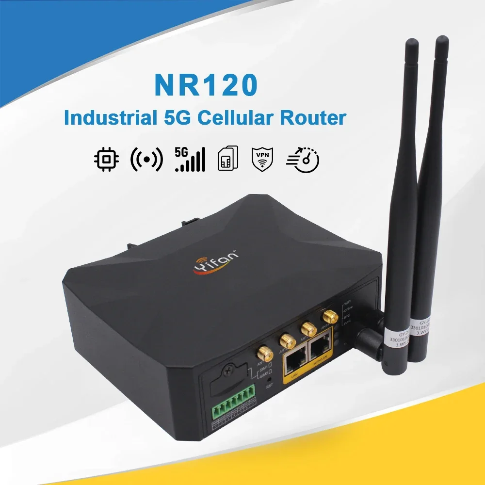 NR120 5G Industrial M2M Router 5G Industrial Modem Gigabit router