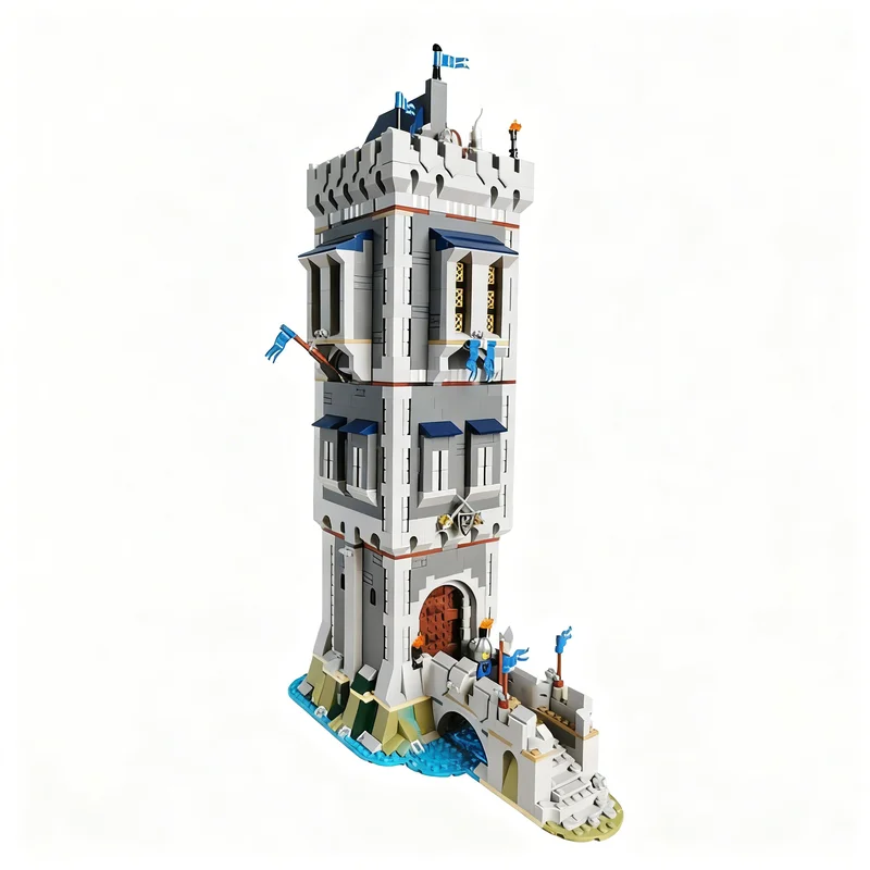 2845pcs MOC Black Falcon Kingdom Model Toy Building Blocks Architecture Christmas Gifts Creative Birthday Assemble Brick Kids