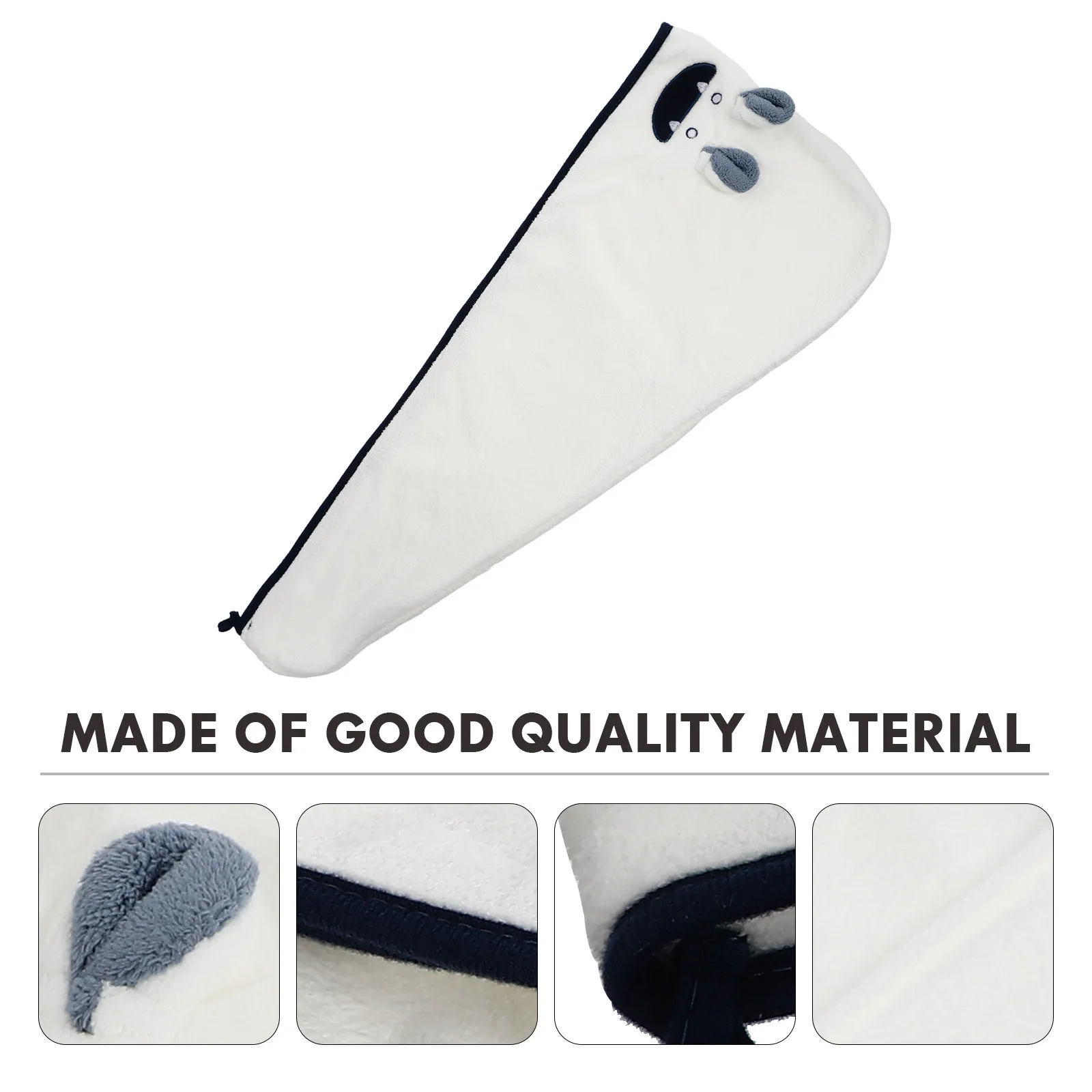 

1Pcs Fast Drying Hair Wrap Hat Coral Fleece Material Superfine Fiber Lightweight Towel for Home Travel Hair Care Use