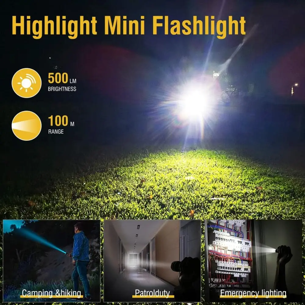 Mini Flashlight 900LM XPG Lamp USB Rechargeable Waterproof Keychain UV Lantern With Red Multifunction Magnet Light