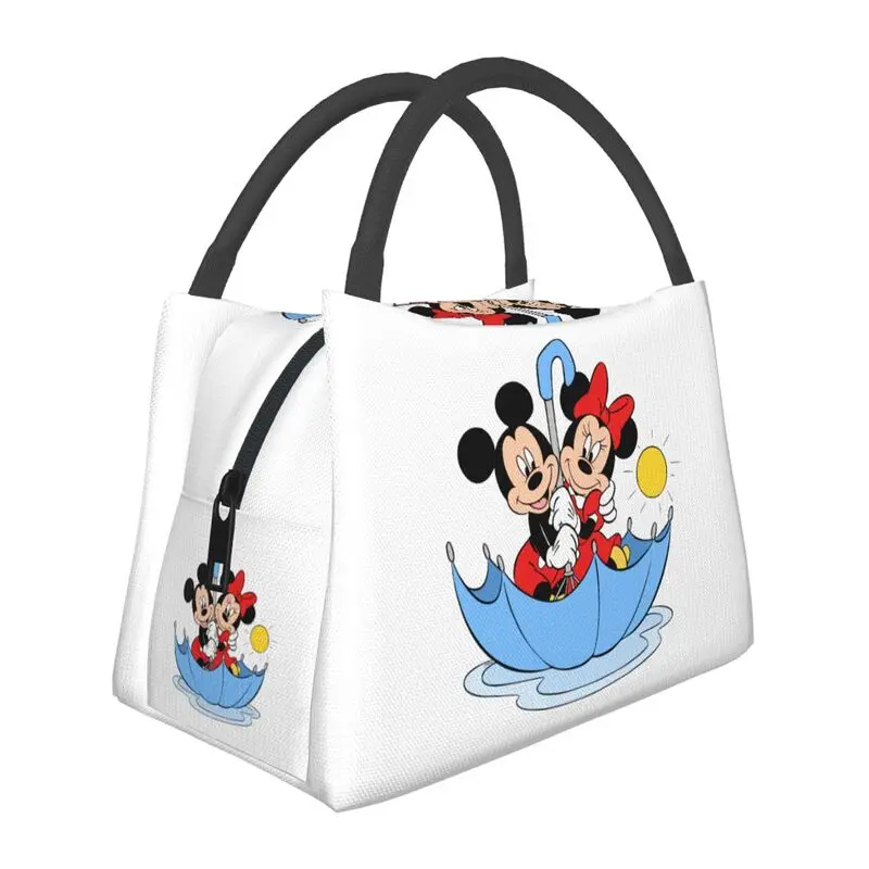 

Disney Mickey Mouse Minnie Thermal Insulated Lunch Bags Women Resuable Lunch Container Camping Multifunction Meal Food Box