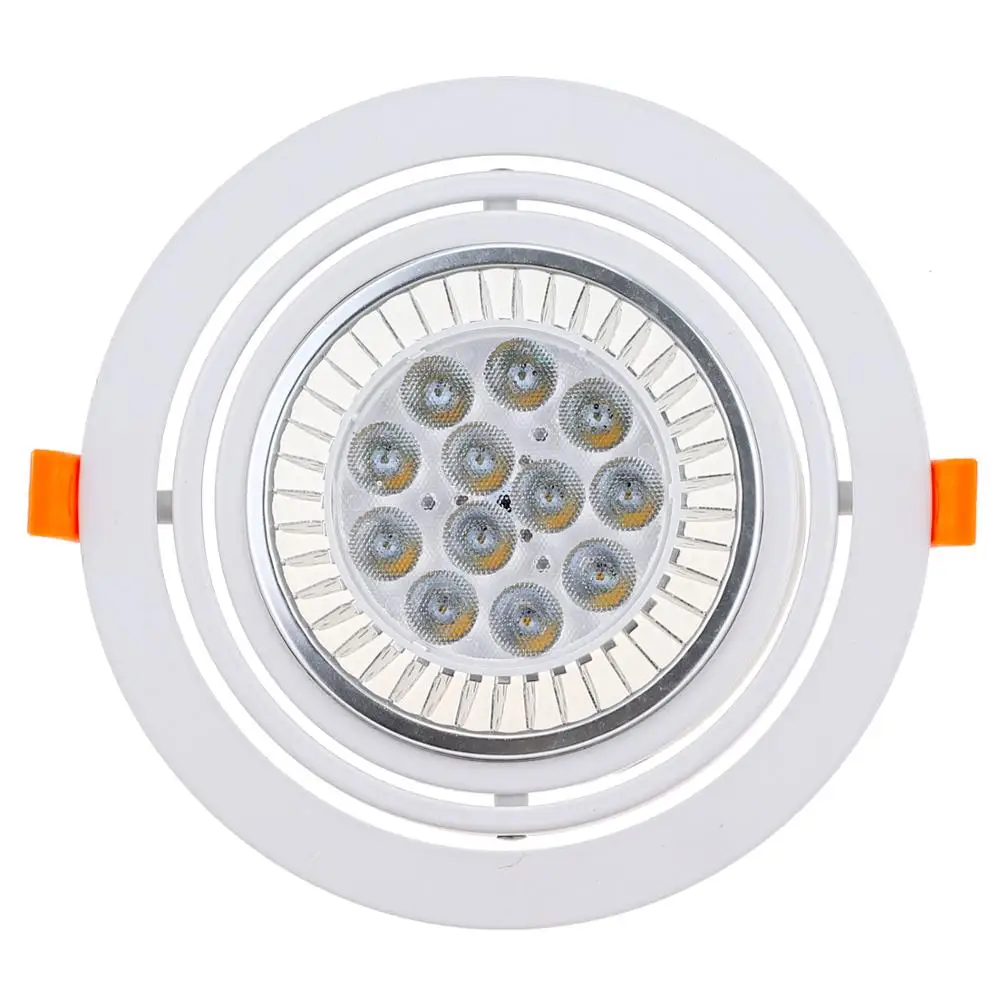 Recessed Downlight Holder  AR111 Fixture Frame  Lamps Cutout 150mm LED Socket Adjustable Ceiling Hole Lamp