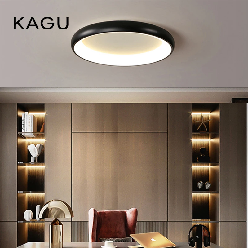 

Nordic Modern Round LED Ceiling Light - Minimalist Surface Mounted For Living Room Bedroom Dining, Home Lighting Fixture