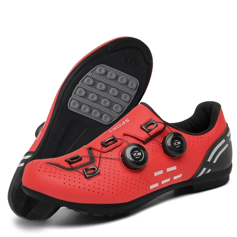 New Racing Road Cycling Shoes Breathable Non-Locking Bicycle Sneakers Men Professional Outdoor Athletic Sports Bike Shoes Unisex