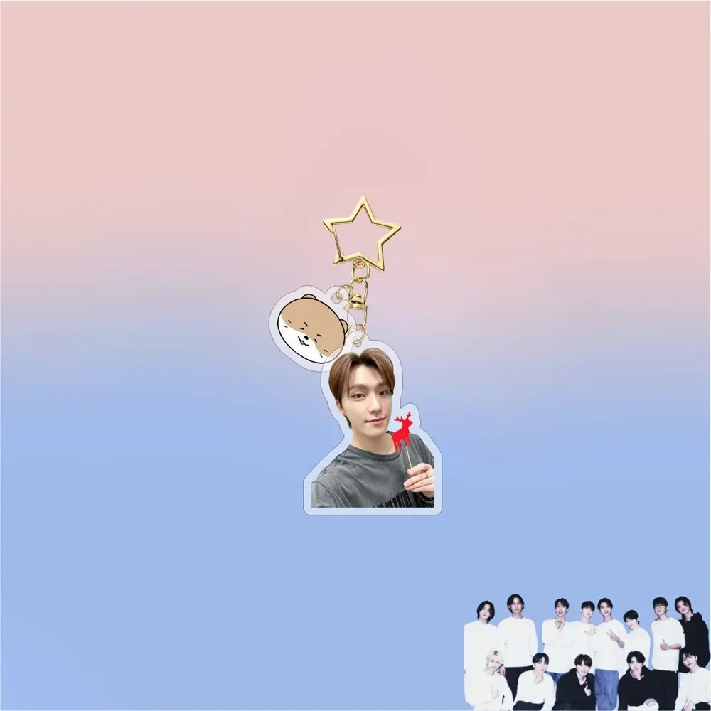 Kpop Idol Miniteen Keychain Keyring S.COUPS JEONGHAN HOSHI WONWOO THE8 MINGYU DINO Bag Accessories Gift Fans Collection