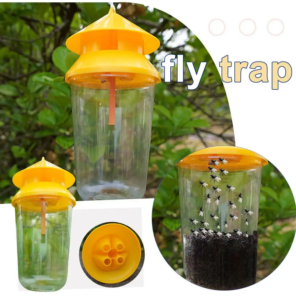 Trampa para Drosophila, accesorio para Control de matamoscas, matamoscas de frutas y verduras, W8U5