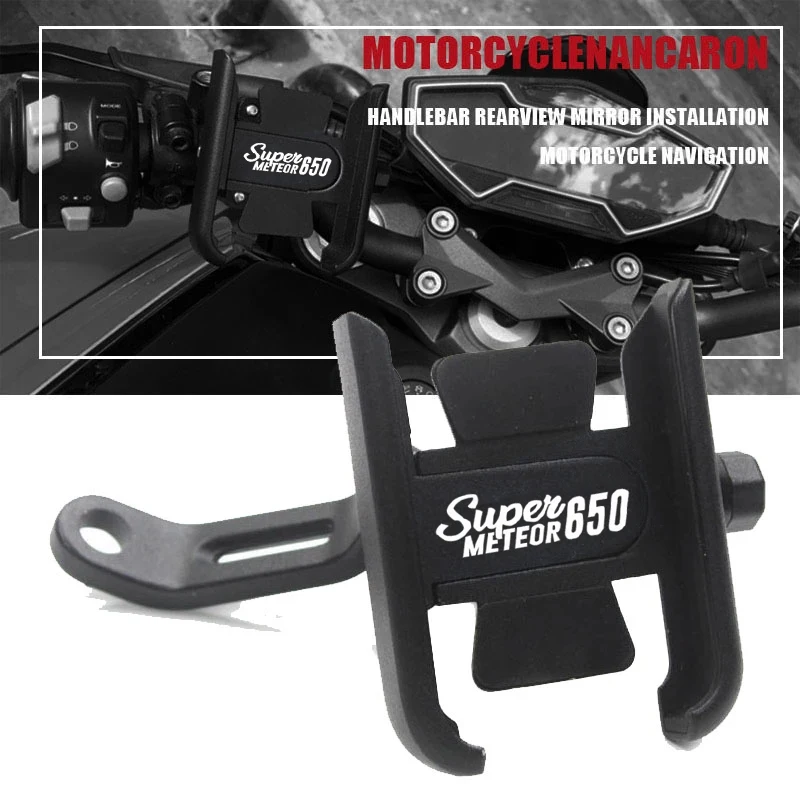 Motorcycle Accessories handlebar Mobile Phone Holder GPS stand bracket For Super Meteor 650 2023