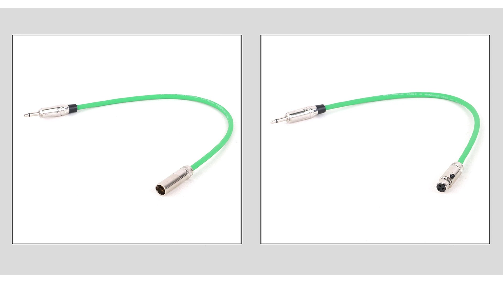 3-poliges Mini-XLR-zu-Mini-Buchse 3,5-mm-Mono-Audiokabel 3,5 "ts Stecker zu Mini-XLR-Stecker/Buchse Adapter-Farb kabel für Kamera-Kopfhörer – Detail 6
