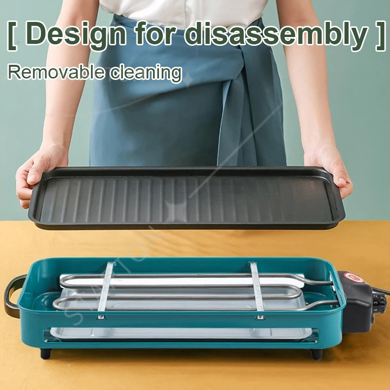 

Electric Raclette Grill Machine Smokeless Griddle Non-Stick BBQ Baking Pan Bakeware Oven Outdoor Barbecue Skewer Stove