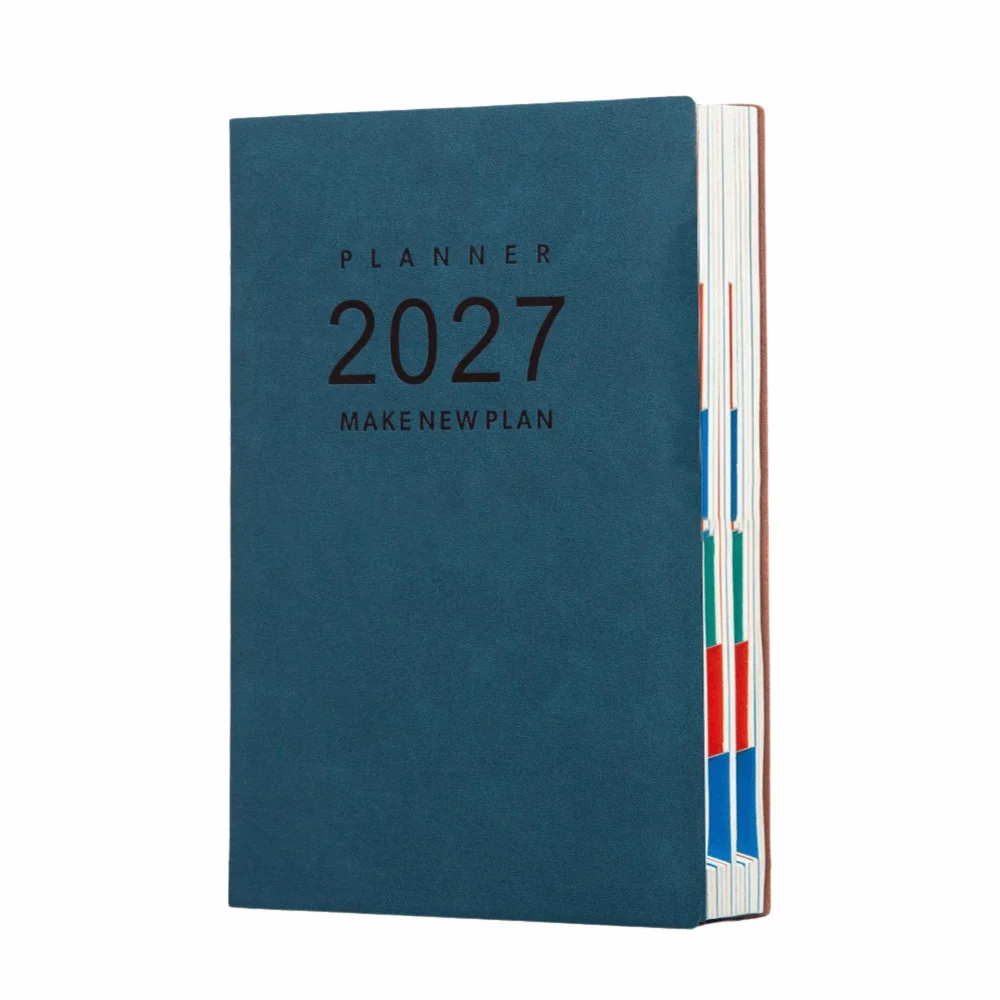 

Portable A5 2027 Planner Book English Efficiency Manual A5 Agenda Schedule Book Notebook Business Planning