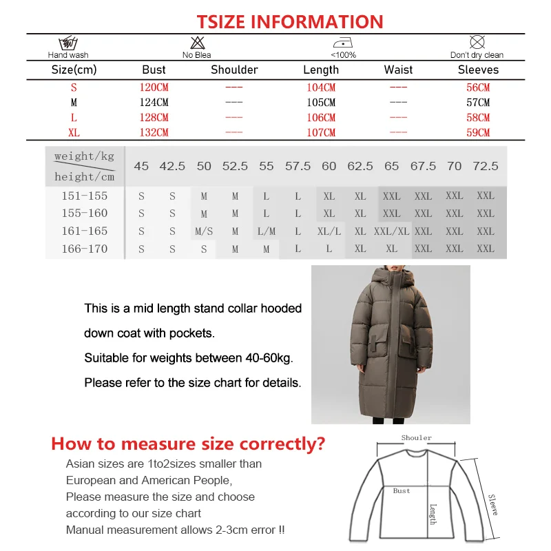 Winter Women Hooded Down Coat Stand Collar Casual Warm Thicken Mid-Length Cotton-padded Jacket Zipper Pocket Solid Loose Jacket