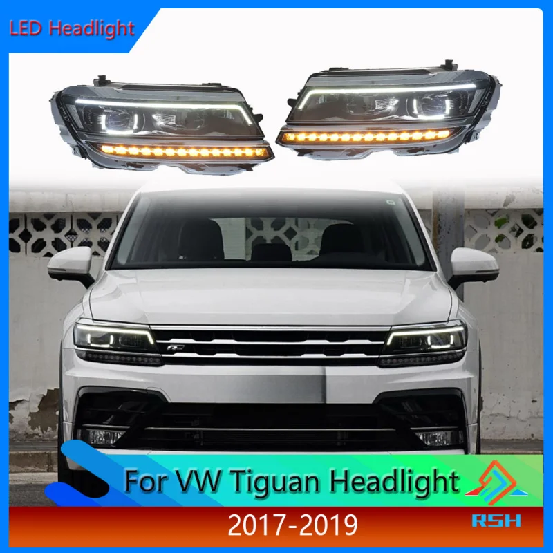 Upgrading The Headlight Assembly For Volkswagen Tiguan Models 2017-2019 With High-Configuration LED Daytime Running Lights