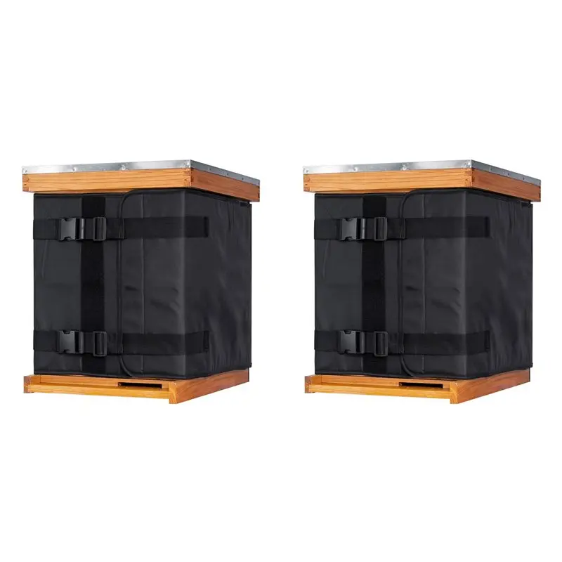 

【LAST CHANCE】2X Winter Bee Hive Wrap For 10 And 8 Frame Beehives, 600D Oxford Cloth Adjustable Beehive Wrap For 2 Deep Hive Boxe