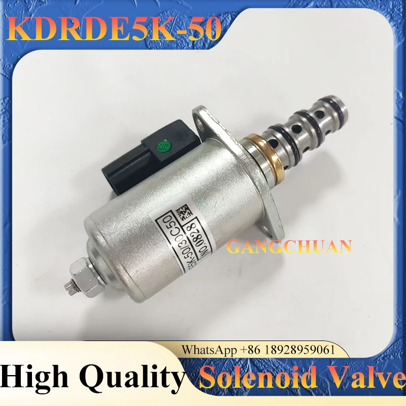 

Excavator Parts Solenoid Valve KDRDE5K-50/30C50-122 for SK200-8 SK330-8