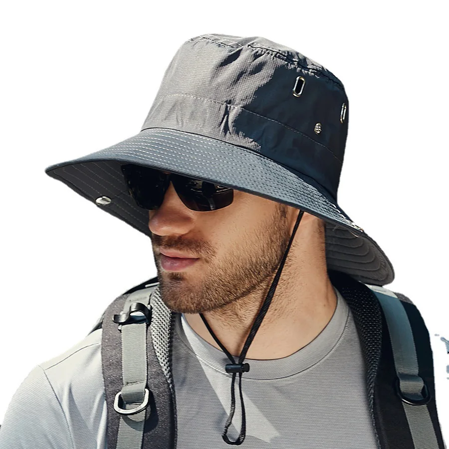 

Summer Unisex Climbing Hats for Men Outdoor Fisherman Hat Camping Mountaineering Hat Sunblock Hiking Rading Panama Hats Male