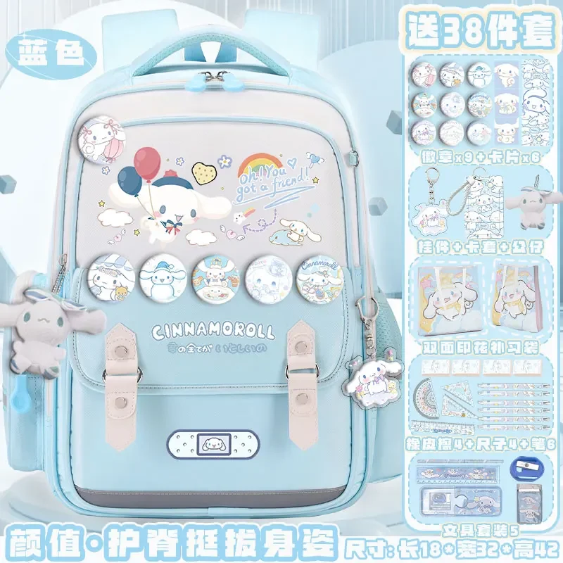 Sanrio Nieuwe Cinnamoroll Babycinnamoroll Student Schooltas Schattige Vlekbestendige Waterdichte Lichtgewicht Casual Cartoon Rugzak