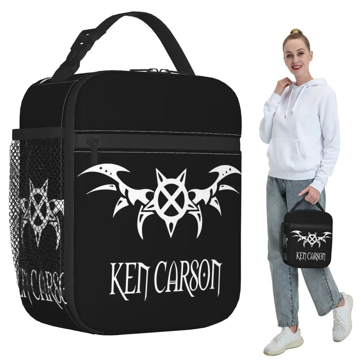 Rapper Ken Carson Merch X Singer Insulated Lunch Bag for Women Office Cooler Thermal Food Box Tote Lunch Boxes Container