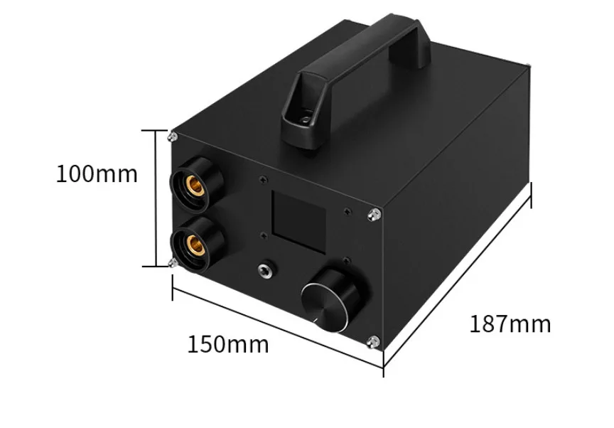 Portable 18650 Super Capacitor Digital Display Spot Welder Double Pulse Welding 0.3mm Nickel Strip